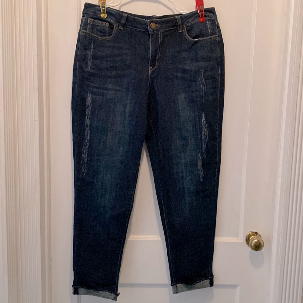 Lane Bryant Size 16 Low Rise Relaxed Fit Boyfriend Jeans